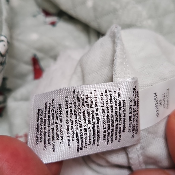 Chistmas baby jumpsuit quilted long sleeve coverall set size 0 to 3 mon… - Picture 14 of 14